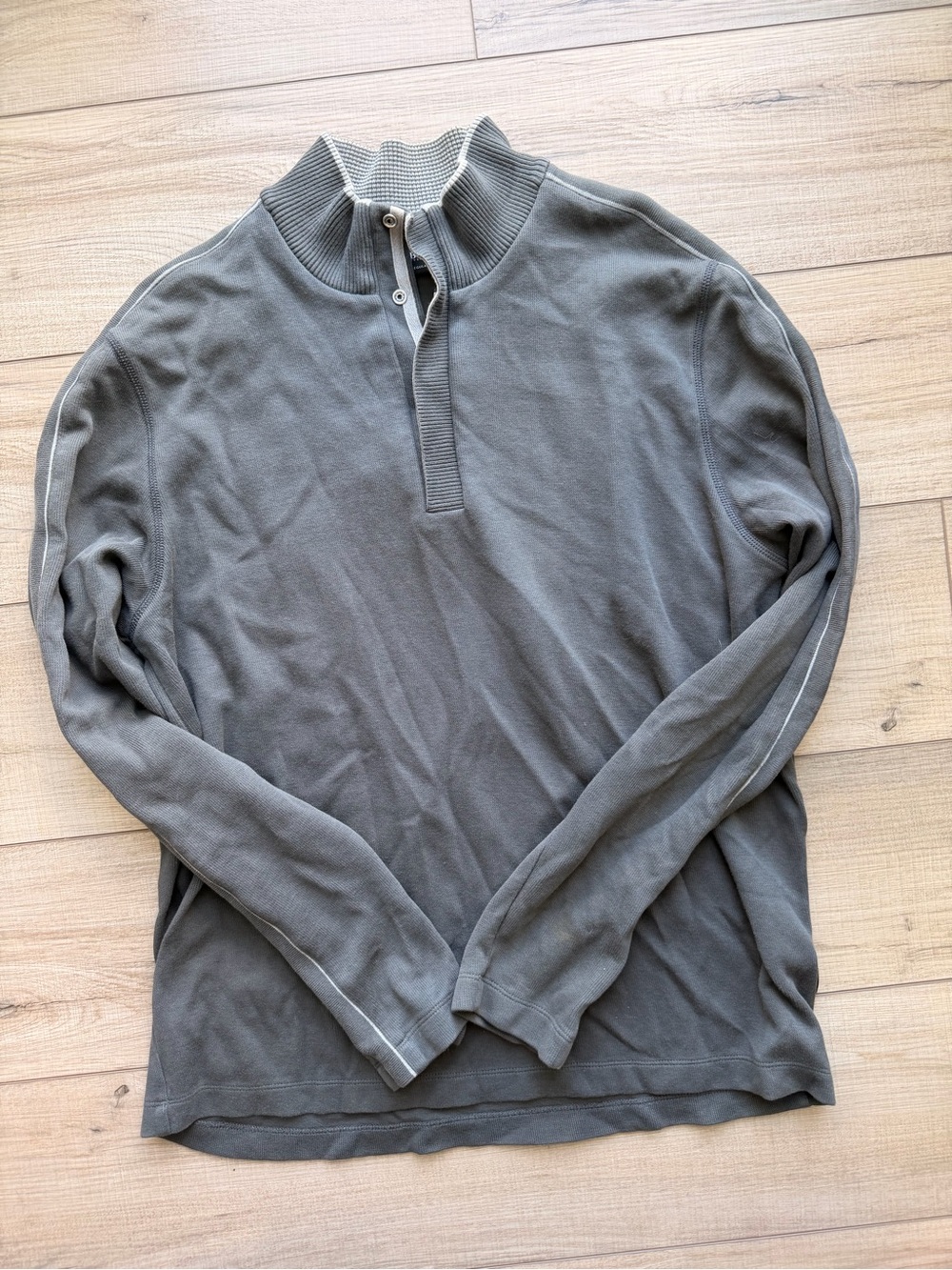 Boss Men's Slate Gray Half-Zip Pullover